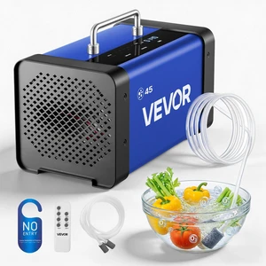 VEVOR Ozone Generator, 45000mg/h Commercial Ozone Machine, with 15s Delayed Start & Dual-Hose Water Mode & LCD Touchscreen, Industrial Deodorizer for Car, Smoke, Home Odors, Up to 3800 sq.ft VEVOR Ozone Generator, 45000mg/h Commercial Ozone Machine, with 15s Delayed Start & Dual-Hose Water Mode & LCD Touchscreen, Industrial Deodorizer for Car, Smoke, Home Odors, Up to 3800 sq.ft