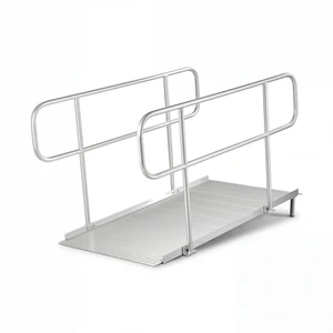 VEVOR Wheelchair Ramp with Handrails, 71.1 x 32.7 in, Heavy Duty Wide Aluminum Wheelchair Ramp with Adjustable Legs, 1000 lbs Capacity, Portable Threshold Ramps for Home Steps, Stairs, Doorways, Curbs VEVOR Wheelchair Ramp with Handrails, 71.1 x 32.7 in, Heavy Duty Wide Aluminum Wheelchair Ramp with Adjustable Legs, 1000 lbs Capacity, Portable Threshold Ramps for Home Steps, Stairs, Doorways, Curbs