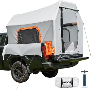 VEVOR Inflatable Pickup Truck Tent, 7.2 x 5.4 FT 3-Season Truck Bed Tent with Ventilated Mesh Windows, PU2000mm Waterproof Pickup Camping Tents for Outdoor Hiking Activities - Air Pump Included VEVOR Inflatable Pickup Truck Tent, 7.2 x 5.4 FT 3-Season Truck Bed Tent with Ventilated Mesh Windows, PU2000mm Waterproof Pickup Camping Tents for Outdoor Hiking Activities - Air Pump Included