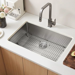 VEVOR 32-inch Kitchen Undermount Single Bowl Sinks, Stainless Steel Drop-In Farmhouse Basin with Accessories, Household Dishwasher Sinks for RV, Prep Kitchen, Laundry Room, Bar VEVOR 32-inch Kitchen Undermount Single Bowl Sinks, Stainless Steel Drop-In Farmhouse Basin with Accessories, Household Dishwasher Sinks for RV, Prep Kitchen, Laundry Room, Bar
