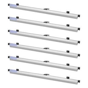 VEVOR Blueprint Clamps, 30 Inches, Blueprint Hanging Clips Binding Strips, Aluminum Construction, Large Document Storage, for Blue Print, Maps, Construction Paper Poster Plans Drawings Arts, Pack of 6 VEVOR Blueprint Clamps, 30 Inches, Blueprint Hanging Clips Binding Strips, Aluminum Construction, Large Document Storage, for Blue Print, Maps, Construction Paper Poster Plans Drawings Arts, Pack of 6
