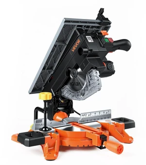 VEVOR Compound Miter Saw, 8-1/4 inch Blade, 2-in-1 Miter/Table Saw, with Precision Laser Alignment, Adjustable Angles, 4800 RPM, with Splash Guard, for Cutting Wood, Metals, Laminates, and Plastic VEVOR Compound Miter Saw, 8-1/4 inch Blade, 2-in-1 Miter/Table Saw, with Precision Laser Alignment, Adjustable Angles, 4800 RPM, with Splash Guard, for Cutting Wood, Metals, Laminates, and Plastic