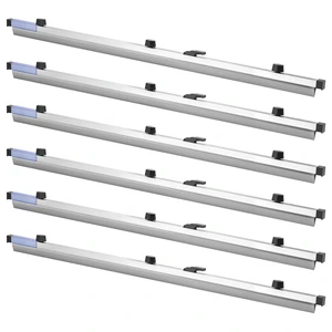 VEVOR Blueprint Clamps, 36 Inches, Blueprint Hanging Clips Binding Strips, Aluminum Construction, Large Document Storage, for Blue Print, Maps, Construction Paper Poster Plans Drawings Arts, Pack of 6 VEVOR Blueprint Clamps, 36 Inches, Blueprint Hanging Clips Binding Strips, Aluminum Construction, Large Document Storage, for Blue Print, Maps, Construction Paper Poster Plans Drawings Arts, Pack of 6