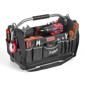 VEVOR Tool Bag, 16.1 Inch, 33-Pocket Open Top Tool Tote, Portable Electrical Maintenance Toolbox Organizer Storage with Hard Plastic Base, Adjustable Shoulder Strap, for Professionals DIY & Jobsite VEVOR Tool Bag, 16.1 Inch, 33-Pocket Open Top Tool Tote, Portable Electrical Maintenance Toolbox Organizer Storage with Hard Plastic Base, Adjustable Shoulder Strap, for Professionals DIY & Jobsite
