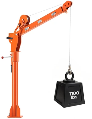 VEVOR Truck Crane, 1100 lbs Manual Pickup Truck Crane with Hand Winch, 360° Rotating Telescopic Boom, Premium Galvanized Steel, Foldable Pickup Bed Jib for Machine Lumber Attic Heavy Load Lifting VEVOR Truck Crane, 1100 lbs Manual Pickup Truck Crane with Hand Winch, 360° Rotating Telescopic Boom, Premium Galvanized Steel, Foldable Pickup Bed Jib for Machine Lumber Attic Heavy Load Lifting