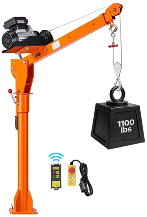 VEVOR Electric Truck Crane, 1100 lbs Pickup Truck Crane with PA800 Electric Hoist, 360° Rotating Telescopic Boom, Premium Galvanized Steel,Foldable Pickup Bed Jib Hoist for Machine Lumber Lifting VEVOR Electric Truck Crane, 1100 lbs Pickup Truck Crane with PA800 Electric Hoist, 360° Rotating Telescopic Boom, Premium Galvanized Steel,Foldable Pickup Bed Jib Hoist for Machine Lumber Lifting