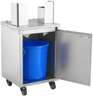 VEVOR Movable Base Cabinet for Orange Juicer, Thickened Stainless Steel Cabinet, 4 Swivel Casters, Compatible with VEVOR NS2000E-4\NS2000E-4P Fully Automatic Feed Orange Juicer, Easy Installation VEVOR Movable Base Cabinet for Orange Juicer, Thickened Stainless Steel Cabinet, 4 Swivel Casters, Compatible with VEVOR NS2000E-4\NS2000E-4P Fully Automatic Feed Orange Juicer, Easy Installation