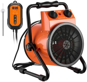 VEVOR Greenhouse Heater, 1500W Electric Space Heater with Thermostat, Heating Tube Element, 25° Adjustable Angle, IPX4 & Overheat Protection, Great for Grow Tent, Greenhouse, Flower Room, Home Office VEVOR Greenhouse Heater, 1500W Electric Space Heater with Thermostat, Heating Tube Element, 25° Adjustable Angle, IPX4 & Overheat Protection, Great for Grow Tent, Greenhouse, Flower Room, Home Office