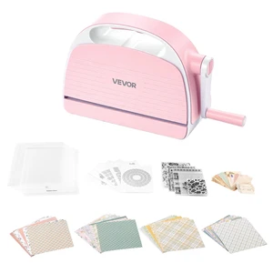 VEVOR Manual Die Cutting and Embossing Machine, 6" Opening, Portable Die Cut Machine Set with Cutting Dies, Embossing Folders, Paper Sheets, Cutting Plates, for Scrapbooking, Card Making, Crafting VEVOR Manual Die Cutting and Embossing Machine, 6" Opening, Portable Die Cut Machine Set with Cutting Dies, Embossing Folders, Paper Sheets, Cutting Plates, for Scrapbooking, Card Making, Crafting