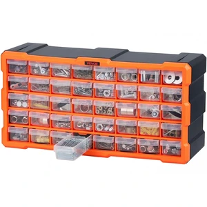 VEVOR 40-Drawer Storage Organizer, Plastic, Drawer Storage Cabinet for Garage Organization, Stackable Small Parts Organizer, Wall-Mounted Toolbox, for Hardware, Beads, Screws, Crafts, Building Bricks VEVOR 40-Drawer Storage Organizer, Plastic, Drawer Storage Cabinet for Garage Organization, Stackable Small Parts Organizer, Wall-Mounted Toolbox, for Hardware, Beads, Screws, Crafts, Building Bricks