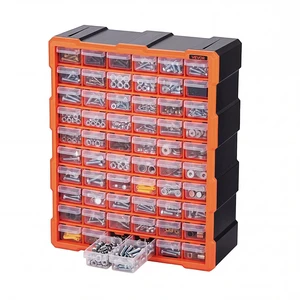 VEVOR 60-Drawer Storage Organizer, Plastic, Drawer Storage Cabinet for Garage Organization, Stackable Small Parts Organizer, Wall-Mounted Toolbox, for Hardware, Beads, Screws, Crafts, Building Bricks VEVOR 60-Drawer Storage Organizer, Plastic, Drawer Storage Cabinet for Garage Organization, Stackable Small Parts Organizer, Wall-Mounted Toolbox, for Hardware, Beads, Screws, Crafts, Building Bricks