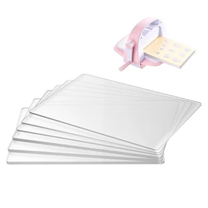 VEVOR Cutting Plates, 6 Pcs, 8.86 x 6.14 in, Clear Polycarbonate Material, Die Cut Pads Compatible with VEVOR Die Cutting and Embossing Machine KM-1860, for Scrapbooking, Card Making, Crafting VEVOR Cutting Plates, 6 Pcs, 8.86 x 6.14 in, Clear Polycarbonate Material, Die Cut Pads Compatible with VEVOR Die Cutting and Embossing Machine KM-1860, for Scrapbooking, Card Making, Crafting
