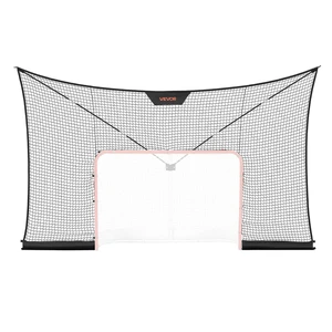 VEVOR Hockey Net Backstop, 12x7 ft Durable Hockey Goal Backstop Net with Extended Coverage, Lightweight and Portable Backyard Training Equipment, Easy Assembly, for Youth Adult (NET ONLY) VEVOR Hockey Net Backstop, 12x7 ft Durable Hockey Goal Backstop Net with Extended Coverage, Lightweight and Portable Backyard Training Equipment, Easy Assembly, for Youth Adult (NET ONLY)