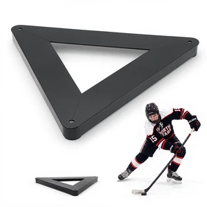 VEVOR Triangle Hockey Passer, Heavy-Duty Multi-Angle Rebounder, Hockey Passing Aid, Passing & Stick Handling Trainer, Off-Ice & On-Ice Portable Equipment, Help Improve Puck Control & Shooting VEVOR Triangle Hockey Passer, Heavy-Duty Multi-Angle Rebounder, Hockey Passing Aid, Passing & Stick Handling Trainer, Off-Ice & On-Ice Portable Equipment, Help Improve Puck Control & Shooting