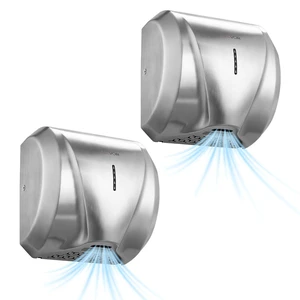 VEVOR Hand Dryer, 2 Pack 1800W Bathroom Air Hand Dryer, Automatic High Speed with HEPA Filter, Fast Drying, Brushed Stainless Steel, AC110-120V Commercial Wall Mounted for Restroom, Hotel, Office,Home VEVOR Hand Dryer, 2 Pack 1800W Bathroom Air Hand Dryer, Automatic High Speed with HEPA Filter, Fast Drying, Brushed Stainless Steel, AC110-120V Commercial Wall Mounted for Restroom, Hotel, Office,Home