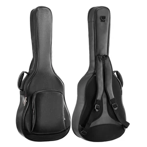 VEVOR Acoustic Guitar Hard Case, 47.1 Inch, Hard-Shell Protective Travel Carrying Case with Accessory Compartment, Foam Padding, Portable Handle, Shoulder Straps, for 41 Inch Acoustic Guitars, Black VEVOR Acoustic Guitar Hard Case, 47.1 Inch, Hard-Shell Protective Travel Carrying Case with Accessory Compartment, Foam Padding, Portable Handle, Shoulder Straps, for 41 Inch Acoustic Guitars, Black