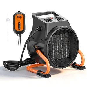 VEVOR Greenhouse Heater, 1500W Electric PTC Space Heater with Thermostat, Fan, Low & High Heat Modes, 15° Adjustable Angle, Overheat Protection, for Grow Tent, Greenhouse, Flower Room, Home Office VEVOR Greenhouse Heater, 1500W Electric PTC Space Heater with Thermostat, Fan, Low & High Heat Modes, 15° Adjustable Angle, Overheat Protection, for Grow Tent, Greenhouse, Flower Room, Home Office