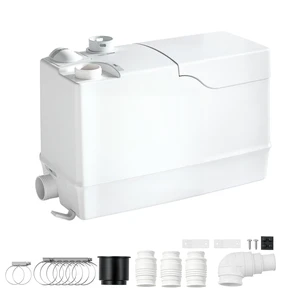 VEVOR Utility Sink Pump 800W 12000L/h Flow 32.8 ft/10 m Head Macerator Pump, Waste Water Disposal Macerating Machine with 3 Inlets, for Basement, Kitchen, Sink, Shower, Bathtub, Laundry Gray Water VEVOR Utility Sink Pump 800W 12000L/h Flow 32.8 ft/10 m Head Macerator Pump, Waste Water Disposal Macerating Machine with 3 Inlets, for Basement, Kitchen, Sink, Shower, Bathtub, Laundry Gray Water