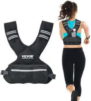 VEVOR 11-20lb Adjustable Weighted Vest for Men Women Strength Training Running