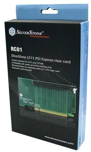 SilverStone Technology RC01 PCI Express Riser Card for SST-LC11 and SST-LC11M Desktop - HTPC Case