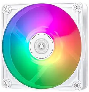 SilverStone Technology Vista 120 White-Colored ARGB Performance Enhanced 120mm PWM Fan with Addressable RGB (ARGB), SST-VS120W-ARGB