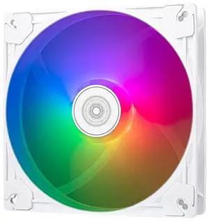 SilverStone Technology Vista 140 White-Colored ARGB Performance Enhanced 140mm PWM Fan with Addressable RGB (ARGB), SST-VS140W-ARGB