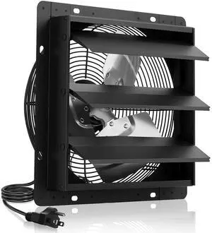 VEVOR 10 in Shutter Exhaust Fan with Smart Programming Controller Wall Mount