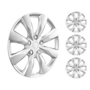 VEVOR 16" Wheel Rim Cover Hubcaps Set of 4 Sturdy Hubcap for All Weather Use