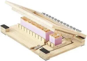 VEVOR Soap Cutter Cut Wood Soap Slicer 1 in 1-12 Pcs Bars Wood Frame Steel Wire