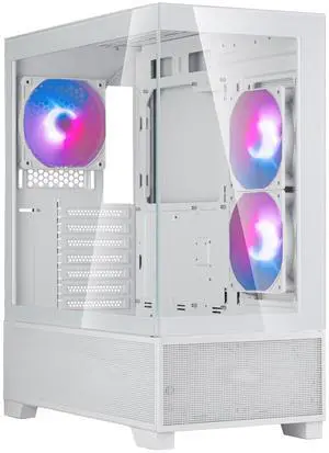 SilverStone Lucid 05 CS-LD05-W-ARGB White Case (Computer Cases - ATX Form)