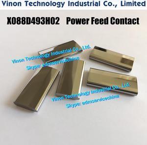 X088D493H02 BA8 Power Feed Contact M011 38x18x5mm Upper & Lower X088-D493-H02, DCR4600 for Mitsubishi DWC-BA8,BA24,NA series