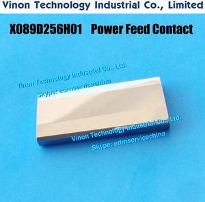 X089D256H01 edm MV Power Feed Contact M012 41x18x5.2mm for Mitsubishi MV1200, MV2400 machines DEG2300, DEG23A, DEU4200, DEU42A