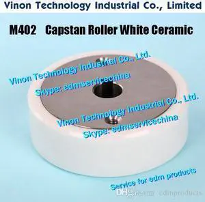 edm Capstan Roller (M402 White Ceramic type) or (M402C Black Ceramic type) 57x10x18tmm X054D256G51,X058D077G51,DC407A,DC40700,