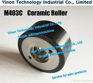 X054D413G51 edm Pinch Roller M403C D57x25t (Black Ceramic+SUS type) X054-D413-G51, DFD3500 for Mitsubishi DWC-HA,SA,SB,SZ, DA169