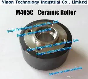 X053C779G51 M405C edm Pinch Roller D57x32t (Black Ceramic+SUS type) for Mitsubishi DWC-H1,C,HA,SA,SB series edm machine DC594A,