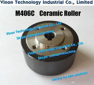 X053C778G51 M406C edm Capstan Roller D57x32t (Black Ceramic+SUS type) for Mitsubishi DWC-H1,C,HA,SA,SB series edm machines DC595