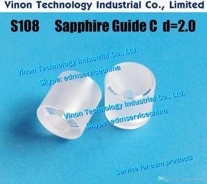 S108 Upper Guide sapphire C1 3082269 d=2.0mm, Sub guide C1 ESS-3082269, 24.01.420, 0204677 edm sapphire guide C1 90-1 type