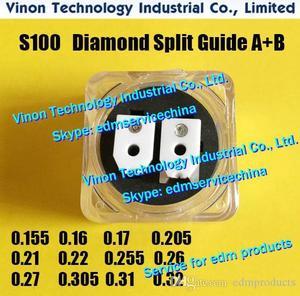 d=0.255mm S100 edm Wire Guide A+B Diamond 3085385, Upper Split Wire Guide AB 0.255mm 0204760 for AQ,A,EPOC series J13104A