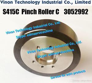 3052992 Ceramic Pinch Roller C (Black) S415C 70x21x20tmm Feed section for 3052772, 2020172 Sodic A500W.A320D.A530D wire-cut edm