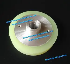3054678 edm Urethane Tension Roller S417 Ø100x19dx20mm Upper for Sodic AQ325,AQ535 wire-cut machine MW306710A, 118402A F-Roller