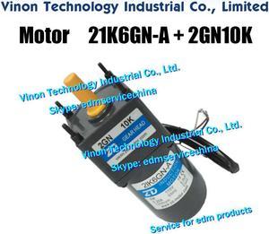 DC Motor 21K6GN-A with 2GN10K Gear Head Set (Made in China) for Charmilles Drill EDM Machine HD,SD 200002139 Charmilles 200.002.