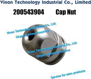 200543904 Cap Nut for CUT20,CUT30 series. edm spare parts 200.543.904, 200-543-904, 543.904 Clamping n ut upper head