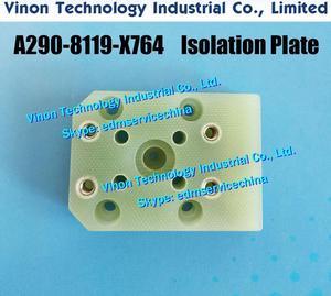 A290-8119-X764 Isolation Plate Lower 56x40x13t for 0iD,0iDDP machine. edm wear parts A290.8119.X764, A2908119X764 Isolator Plate