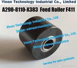 A290-8110-X383 edm Feed Roller (Black Ceramic+SUS) F411 Ø40x12x30mm feed section for Fanuc C A2908110X383,A290.8110.X383 edm