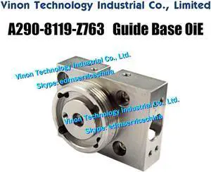 A290-8119-Z763 edm Die Guide Base 0iE for Fanuc iD,iE,CiA,C400iA,C600iA series machines. Fanuc edm wear parts A2908119Z763