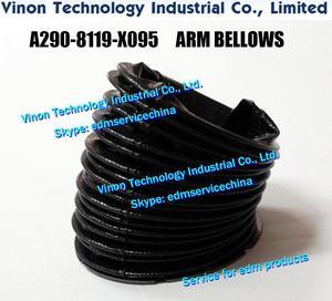 A290-8119-X095 Fanuc -0iD ARM BELLOWS for CNC WIRE CUT EDM MACHINE A2908119X095 Lower Arm Bellows 0iD2,0iE series machine