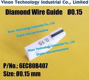 6EC80B407 Diamond Wire Guide Ø0.15mm A101 for precision taper cutting for Makino CNC WireCut EDM Machines, edm parts 6EC.80B.407