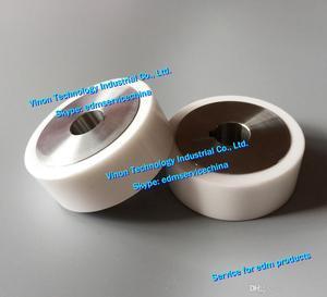 (2pcs) edm Ceramic Roller Set 332015168 Ø63xØ16x25mm Upper&Lower 332.015.168, 332014104, 332.0141.04 Guide Pulley Lower for CUT2