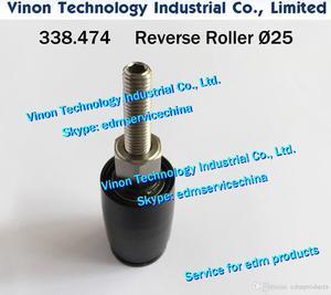 338.474 Ø25 edm Reverse Roller complete A510. 338.474.0 Reversion Roller d=25mm for Agie AC170-AC370 machine. 338474, 24.02.628