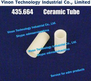 435.664 edm spare parts Ceramic Tube for upper wire guide CHALLENGE,CLASSIC,CUT1000,2000,3000 series 435.664, 435664.8, 59043566